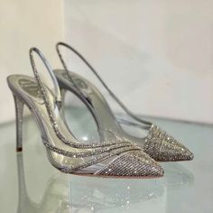 Fancy Heels Classy Wedding, Hak Tinggi, Dr Shoes, Jeweled Shoes, Fashion Shoes Heels, Shoes Heels Classy, Bridal Heels, Heels Classy, Fancy Shoes