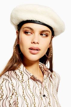 Beret Hat, White Hat, Berets, Topshop Outfit, Fancy Outfits, Hair Piece, New Season, Hat Fashion