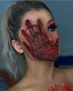 Burn Makeup, Maquillage Halloween Simple, Scary Clown Makeup, Creepy Makeup, Horror Make-up