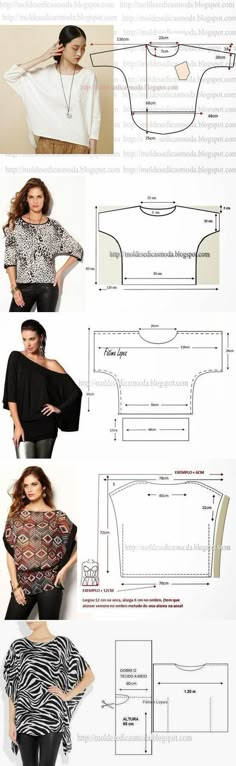 the instructions for how to make a top with an open neck and long sleeves,