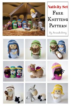 the nativity set is free knitting pattern