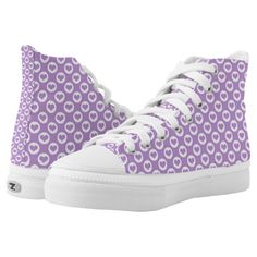 Hearts - Lavender (2) High-Top Sneakers #afflink #ad #valentinesday #love #valentine #hearts #sneakers #shoes #fashion Chanel Wallpaper, Valentine Hearts, Sorel Boots, Affirmations For Women