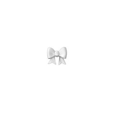 a white bow on a white background