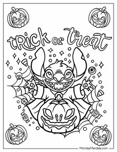 halloween coloring pages for kids with pumpkins and jack - o'- lanternes