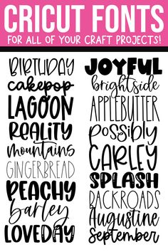 some type of font that can be used for crafts and other things to do with them