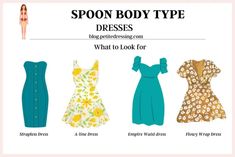 Spoon Body Shape, Triangle Outfits, Rectangle Body Shape Outfits, Petite Dressing, Body Shape Guide, Inverted Triangle Outfits, Romantic Essence, Dress Body Type