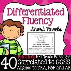 differentiated fluncy short novels for students to use in their writing and reading skills, with the