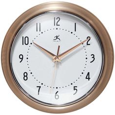 an analog clock is shown on a white background