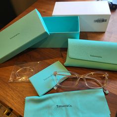 Tiffany & Co. Prescription Glasses. Glasses Are In Great Preloved Condition, Well Cared For. Cleaning Cloth Not Used. Case Is In Excellent Condition, Not Used. Comes With Box And Booklets, As Well As Stock Clear Lenses. Glasses Contain Prescription Lenses That Can Be Removed To Place Your Own In. Slight Signs Of Use But Can Not Tell. Please See Pictures Attached And Feel Free To Message With Any Questions, Offers Welcome. Prescription Glasses, Glasses Accessories, Prescription Lenses, Cleaning Cloth, Tiffany & Co., Lenses, Women Accessories, Feel Free, Signs