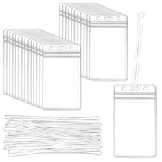 PRICES MAY VARY. What will you get: you will get 80 pieces clear luggage tag holders with 80 pieces clear travel straps, sufficient quantity clear luggage tags with loops for your daily life use to and share with your friends and families Proper size: our luggage identification tags are approx. 11.5 x 6.5 cm/ 4.5 x 2.6 inch (LW), suitable for tags smaller than approx. 5.8 x 9 cm/ 2.28 x 3.54 inch (LW).The tag loop straps are 15 cm/ 5.9 inch in length Reusable and durable : the luggage tag loops White Rectangular Badge Holders For Everyday Use, Card Name, Travel Credit Cards, Travel Luggage Tag, School Supply Labels, Tag Holder, Name Badges, Business Trip, Nurse Badge