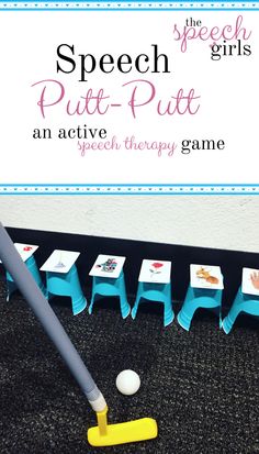 the speech girls pute - putt an active speech therapy game for speech development