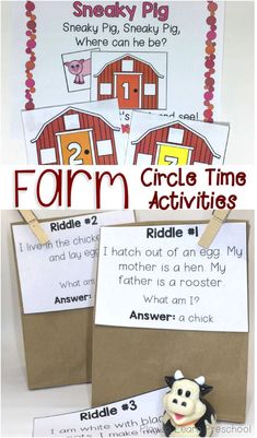 farm activities and printables for kids to learn about the animals in their life