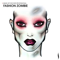 Fashion Zombie. #Sephora #Sephoraween #Halloween #MAKEUPFOREVER Simple Zombie Makeup, Simple Halloween Makeup Ideas, Zombie Makeup Halloween, Simple Halloween Makeup, Makeup Zombie, Halloweenský Makeup, Zombie Prom, Halloween Makeup Ideas, Zombie Walk