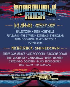 an event poster for the band's upcoming show, barbourah rock festival