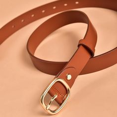 Penly Women's Casual Leather Belt | Ultrasellershoes.com – Ultra Seller Shoes Brand Name Shoes, Brand Collaboration, Global Brands, Leather Buckle, Cow Leather, Women's Casual, Belt Buckles