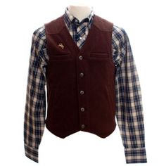 Wyoming Traders Men's Wyoming Traders "Wyoming" Wool Vest Classic Sleeveless Vest For Outdoor, Classic Brown Vest For Outdoor, Classic Outdoor Vest For Fall, Classic Outdoor Vest, Western Style Brown Vest For Fall, Western Style Vest With Pockets For Fall, Western Brown Vest For Fall, Western Vests For Men, Fitted Western Vest For Winter