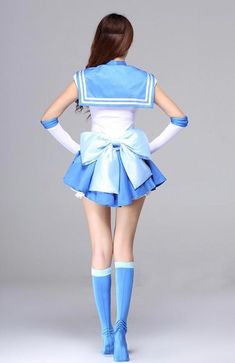 Sailor Moon Costume Pattern, Sailor Mercury Costume, Sailor Mercury Cosplay, Leather Headband