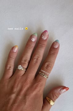 Natalie Downey, French Acrylic Nails, Almond Acrylic Nails, Short Acrylic, Nails Desing, Beach Nails