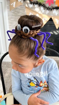 Halloween Hair Styles, Crazy Hair For Kids, Easter Hair Bow