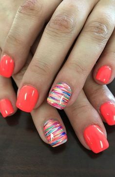 20 Cute Summer Nail Designs for 2019 - The Trend Spotter Cute Nail Colors, Cute Summer Nail Designs, Nails Yellow, Nail Art Designs Summer, Nail Styles, Summer Nails Colors, Dipped Nails