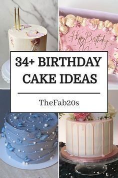 birthday cake ideas for the fab's, including cakes and cupcakes