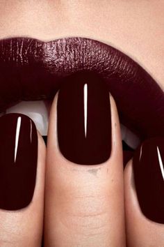 Burgundy Nails, Red Nail, Dark Nails, Winter Nails