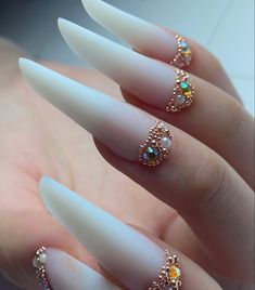 Style Nails, Classy Nail Designs, Classy Acrylic Nails, Elegant Nails, Classy Nails, Cute Acrylic Nails, Acrylic Nail Designs, Nail Artist, Fashion Nails