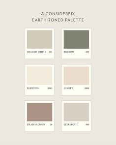 the different shades of earth toned palettes