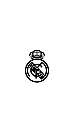 Real Madrid Logo Black And White, Pinterest White Logo, Realmadrid Art Logo, Soccer Logo Ideas, Rma Logo, Real Madrid Widget, Realmadrid Art Wallpaper