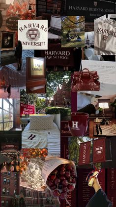 a collage of photos with many different things in it including wine glasses, books and other items