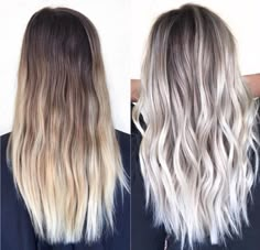 like how bright this looks Platinový Blond, Silver Grey Hair Dye, Grey Hair Dye, Blond Balayage, Silver Grey Hair, Silver Blonde, Ash Blonde Hair, Super Hair, Icy Blonde