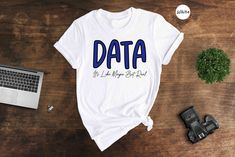 Introducing our unique Bookkeeper shirt that is perfect for all data enthusiasts and professionals! 📊👕 Are you a data lover who can't get enough of numbers and calculations? Do you want to showcase your passion while staying stylish? Look no further than our Data Shirt, designed to celebrate your favorite keywords! Whether you're an excel wizard, bookkeeper, accountant, finance guru, or a mathematics lover, this science shirt is for you. Made with the utmost care and attention to detail, this usps shirt features a mesmerizing design that incorporates all your favorite keywords seamlessly.  Our talented team of designers has carefully handcrafted this Excel shirt to resonate with all the data-driven individuals out there. The trendy and comfortable fabric will ensure you always feel at ea Data Quotes, Accounting Shirts, Office Jobs, Coding Shirts, Science Shirts, Sped Teacher, Science Lover, Office Job, Quote Shirt