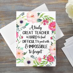 a greeting card with the quote truly great doctor is hard to find difficult to point with and impossible to forget