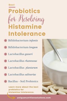 High Histamine Symptoms, Histamine Intolerance Food List, Essential Oils For Histamine Intolerance, Histamine Intolerance Supplements, Histamine Intolerance Diet, Histamine Intolerance Symptoms, Probiotics And Prebiotics, Histamine Foods, Mthfr Gene