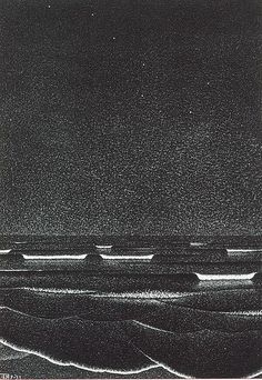 black and white photograph of waves in the ocean