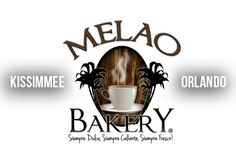 the logo for melao bakery, an italian restaurant and bar that serves breakfast or desserts