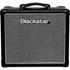 a black and white guitar amplifier with the words blackstar on it