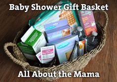 baby shower gift basket with all about the mama