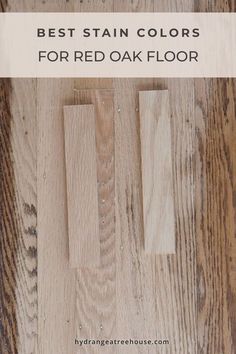 the best stain colors for red oak floors