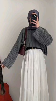 #fashion #outfits #hijab #hijabgirls #amazing #hilarious #dress #hijabdress #casualdress Muslimah Fashion Outfits Dresses, Long Red Skirt Outfit, Hijabi Ootd, Fashion Outfits Hijab, Muslimah Fashion Casual, Modest Dresses Fashion