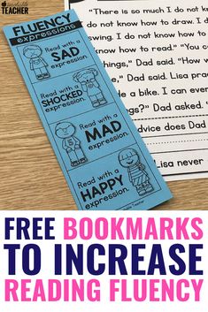 free printable bookmarks to increase reading flueny