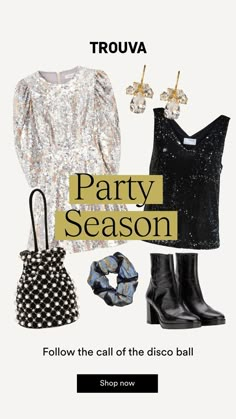 the party season is now on shop now