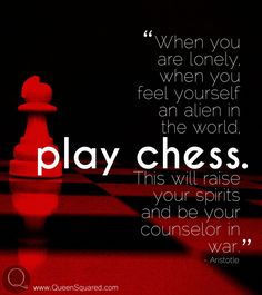 a red chess piece with the words play chess