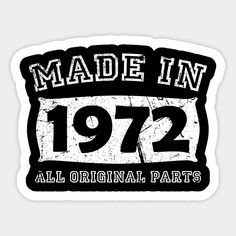 made in 1971 all original parts sticker