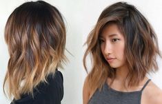 10 cortes de cabelo para deixar seu rosto mais fino - Fashion Trends Medium Short Hair, Golden Hair, Long Bob Hairstyles, Haircut And Color, Hair Coloring, Long Bob, Blonde Bob, Ombre Hair, Hairstyles With Bangs