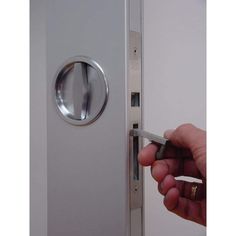 Flush Turn Pocket Door Handle - Sliding Barn Door Hardware by RealCraft Pocket Doors That Lock, Pocket Door Hardware Lowe's, Pocket Door Handles, Recessed Door, Door Handle With Lock, Latches Hardware, Sliding Door Handle, Door Handles And Locks, Sliding Pocket Doors