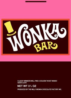 the poster for wonka bar