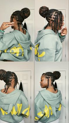 #LOCSTYLES #LOC #LOCS #LOCNATION #LOCSTYLESFORWOMEN #LOCJOURNEY #LOCLIVIN #LOCLIFE #LOCQUEEN #VIRAL   Trying new styles or whateva 👼🏾 What should I try next? 🤭 #hairstyleoftheweek #locstyle #hairtok #locsoftiktok #locs #shortlocs #shortlocstyles #shortlocstyles #shortlocsmatter #foru #viral_video     Natural hair • Locs • Short locs • Short love hairstyle  • Instagram  • Follow me • Locs life • Feminine hairstyle • feminine loc hairstyle   #locstyles #headwraps #locstylesforwomen #locs #locjourney #dreads #dreadlocs #womenwithlocs #thicklocs #curlylocs #starterlocs Loc Double Bun Styles, Starter Locs Styles For Short Hair Updo, Locs Low Bun, Loc Scarf Styles, Simple Loc Styles Short, Barrel Roll Loc Styles Women, Extended Loc Styles, Professional Loc Styles, Two Strand Twist Loc Styles