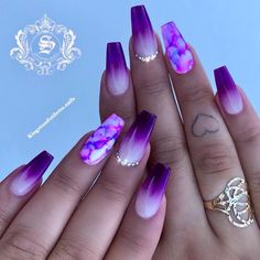 L’image contient peut-être : une personne ou plus et gros plan Matte Purple Nails, Nail Instagram, Matte Purple, Purple Nail Art, Purple Acrylic Nails, Purple Nail Designs, Colorful Nail, Heart Nail, Long Nail Designs