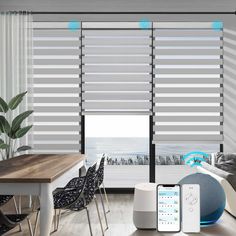 an image of a living room setting with blinds